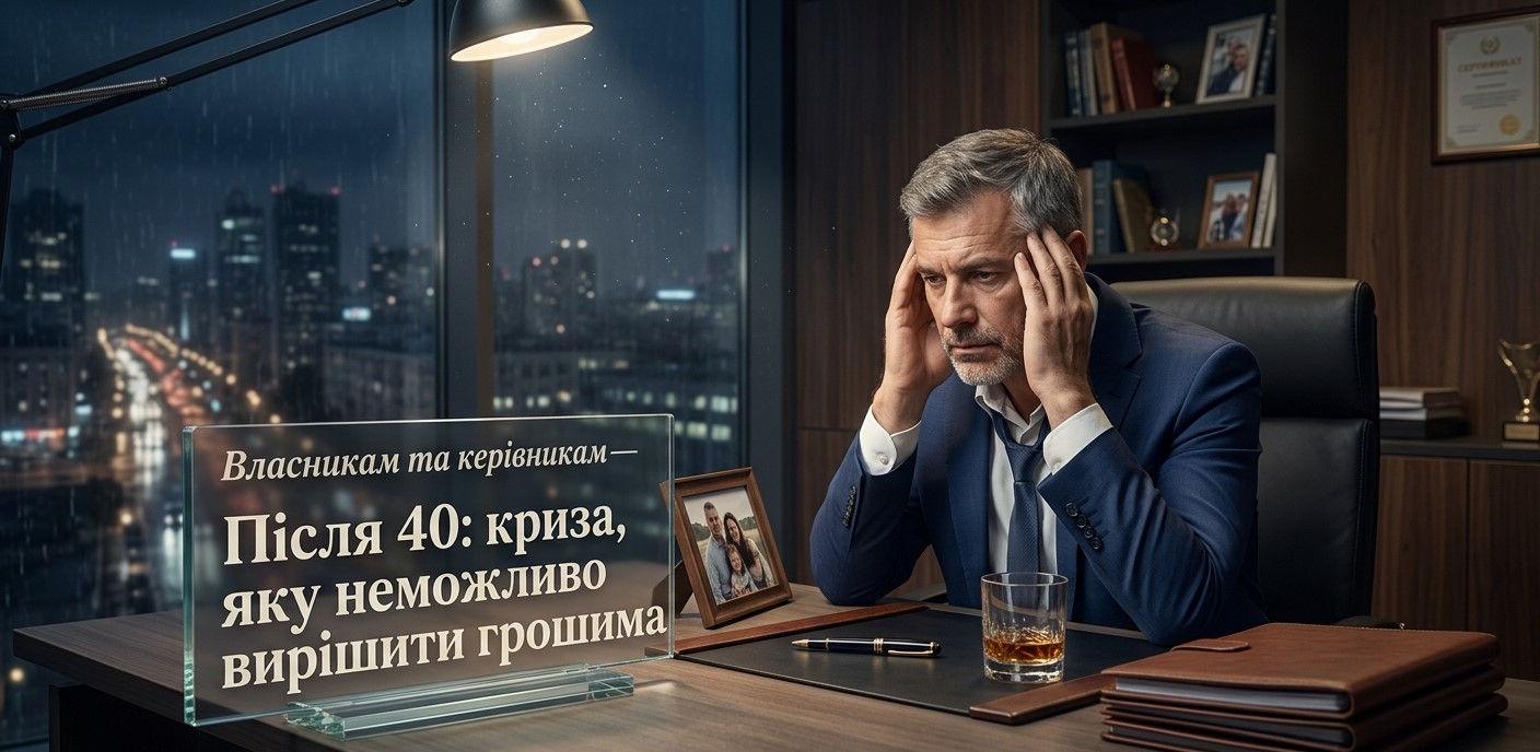 Після 40: криза, яку неможливо вирішити грошима