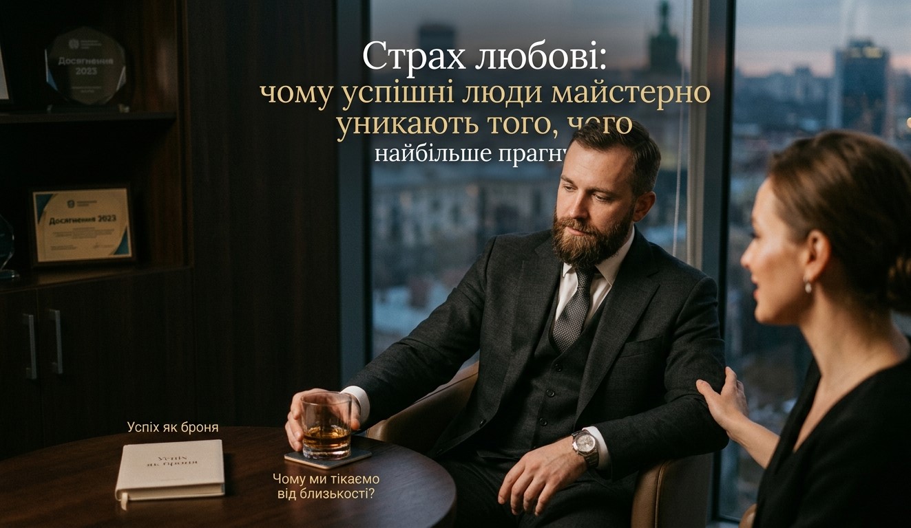 Страх любові або чому успішні люди так майстерно уникають того, чого прагнуть найбільше